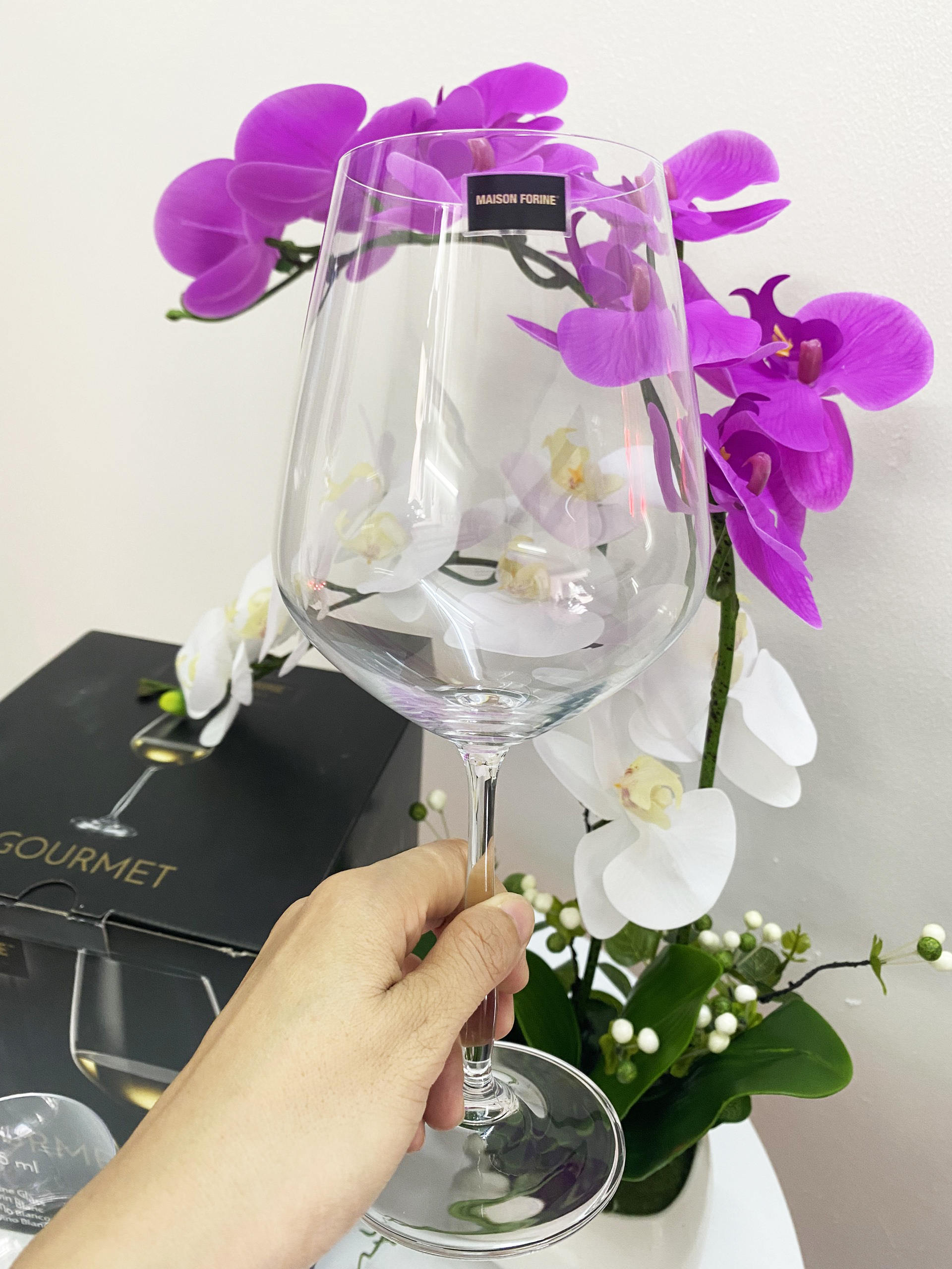 Bộ 4 ly pha lê Tiệp uống vang Gourmet 715ml