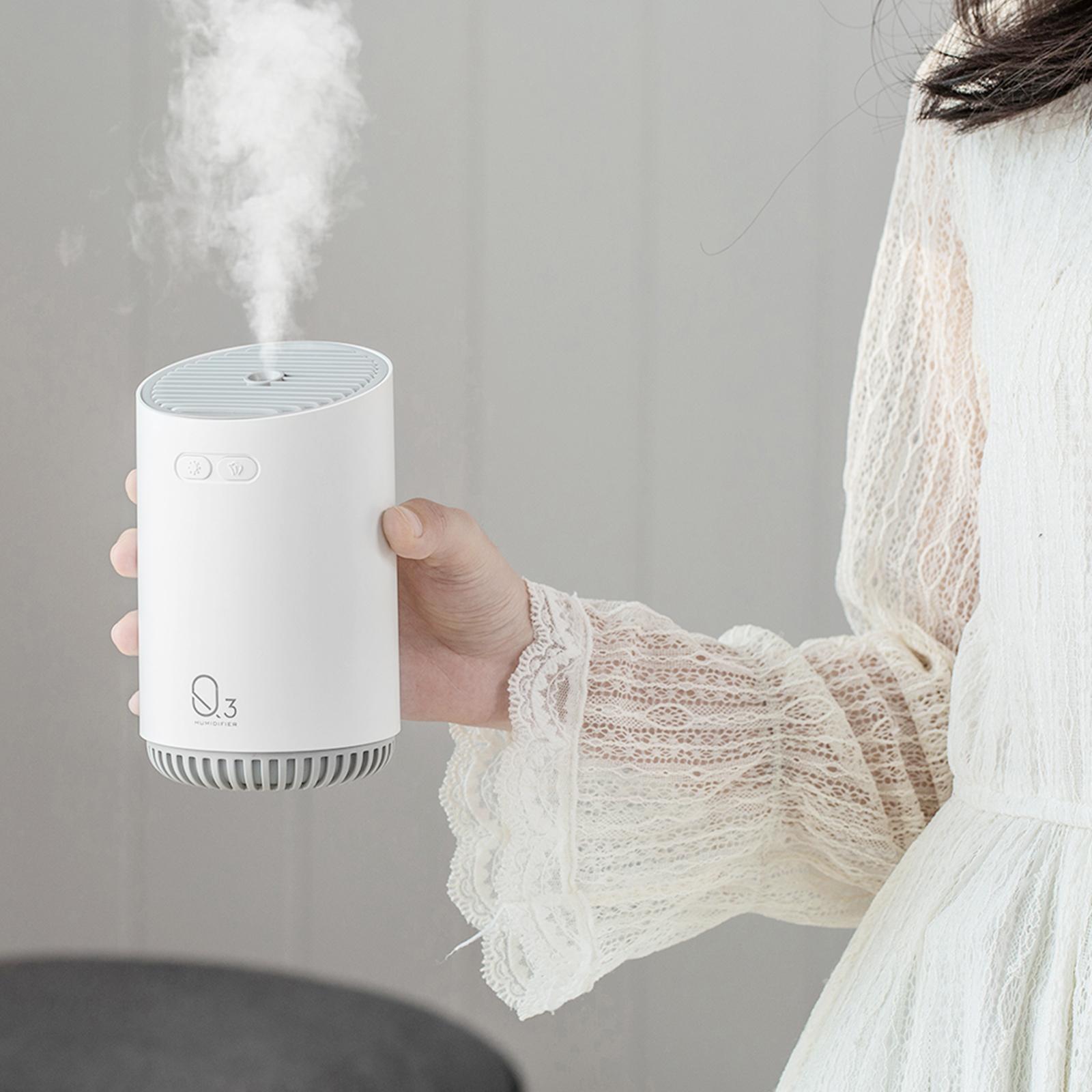 320ML Sương Máy Phun Sương Tạo Độ Ẩm 7 Màu Đèn Ngủ Êm Máy Tạo Độ Ẩm Không Khí Tự Động Tắt Bàn Làm Việc Di Động Thoáng Mát Cho Gia Đình văn Phòng Phòng Ngủ