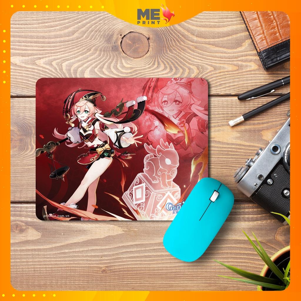 Lót chuột Genshin Impact full tướng, Pad chuột in theo yêu cầu đủ loại anime – game – manga giá rẻ PRINTME SHOP