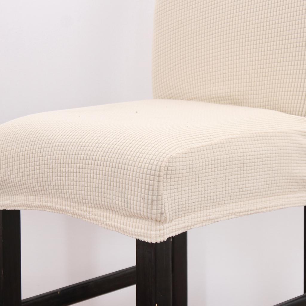 2pcs Elastic Chair Seat Cover Bar Stool Slipcover Protector for Salon Pub
