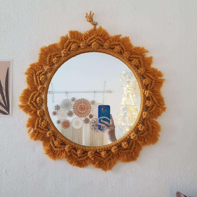 Gương macrame