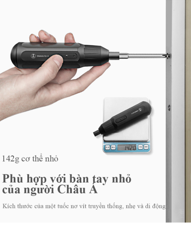 Bộ tuốc nơ vít đa năng không dây sạc điện USB