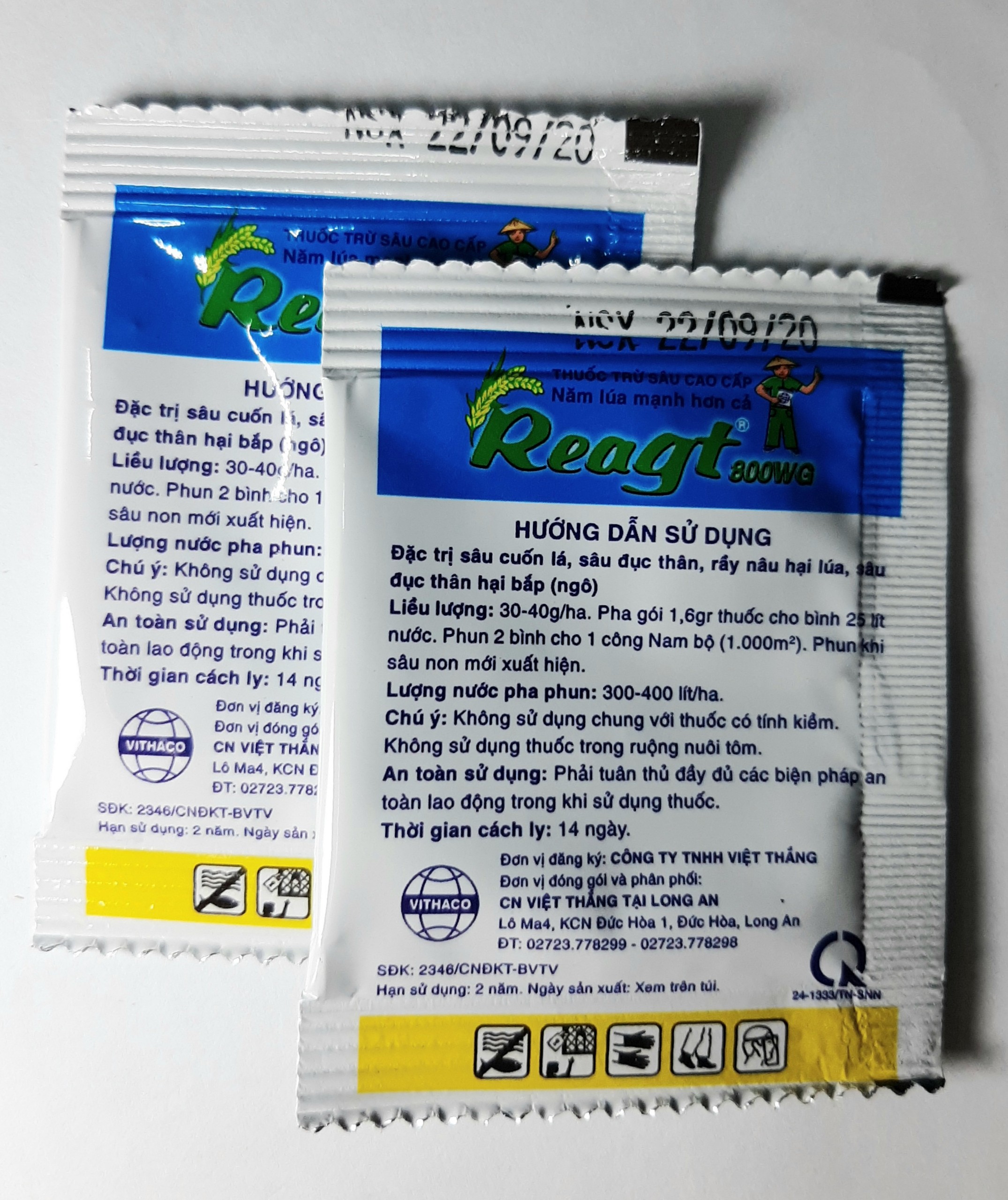 Diệt sâu, kiến, ve chó Reagt gói 1.6gr hiệu quả cao, kéo dài - công ty Việt Thắng
