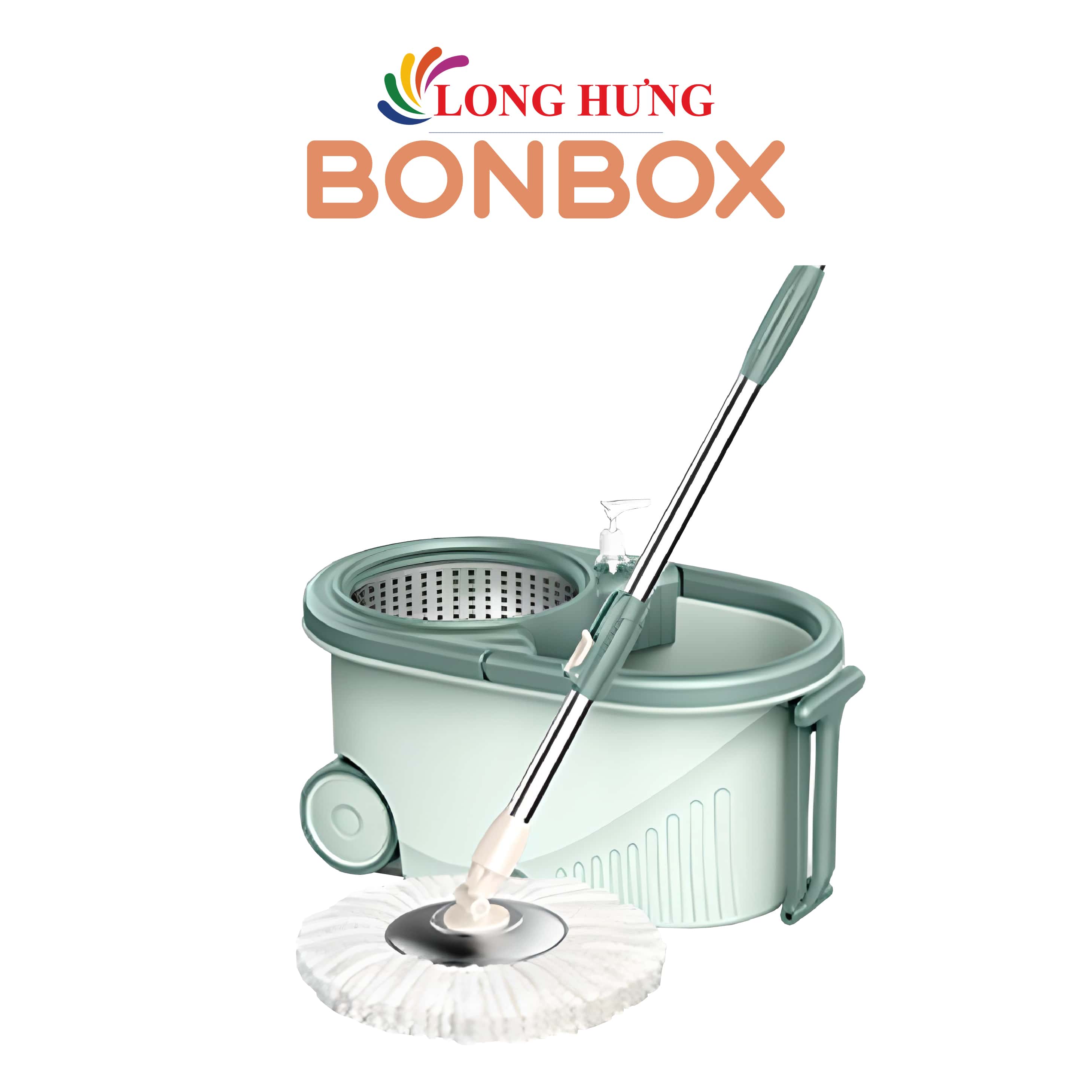 Bộ lau nhà xoay tay 360 độ BONBOX BCT704 - Hàng chính hãng