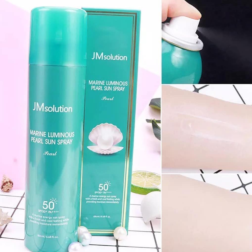 Xịt Chống Nắng Làm Trắng Bảo Vệ Da Jmsolution Marine Luminous Sun Spray 180ml