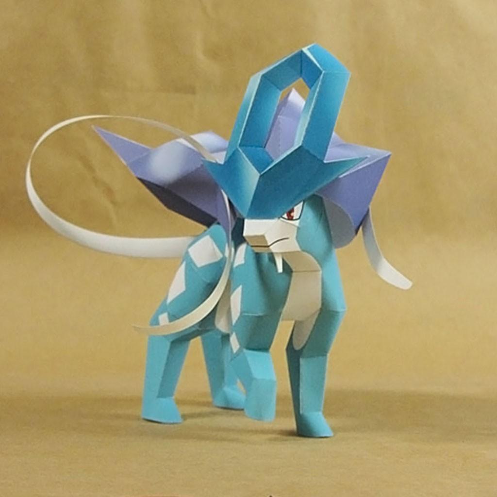 Mô hình giấy Pokemon Suicune