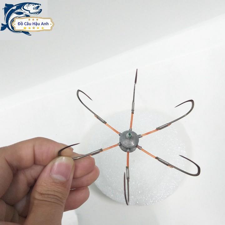 Lưỡi lục chì đúc A, lưỡi câu lục thép nga siêu bén siêu bền.