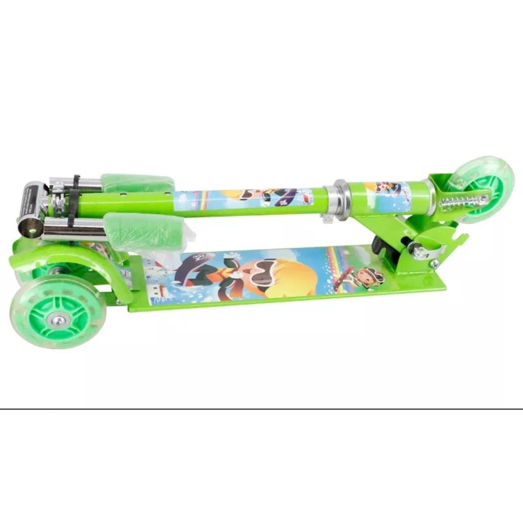 Xe trượt Scooter, Xe trượt phát sáng cho bé từ 3 - 8 tuổi chịu được tải trọng 100kg có 3 bánh