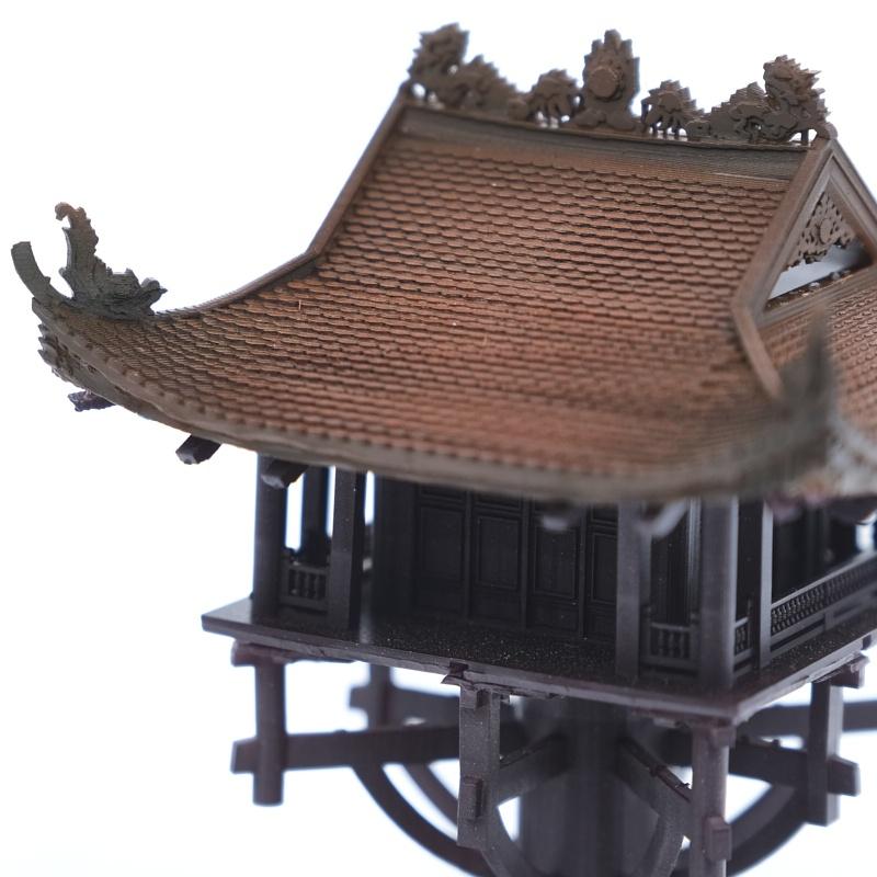 Mô hình tiểu cảnh CHÙA MỘT CỘT - bán cạn - bể cá - hòn non bộ - terrarium - tinh xảo - chất lượng cao