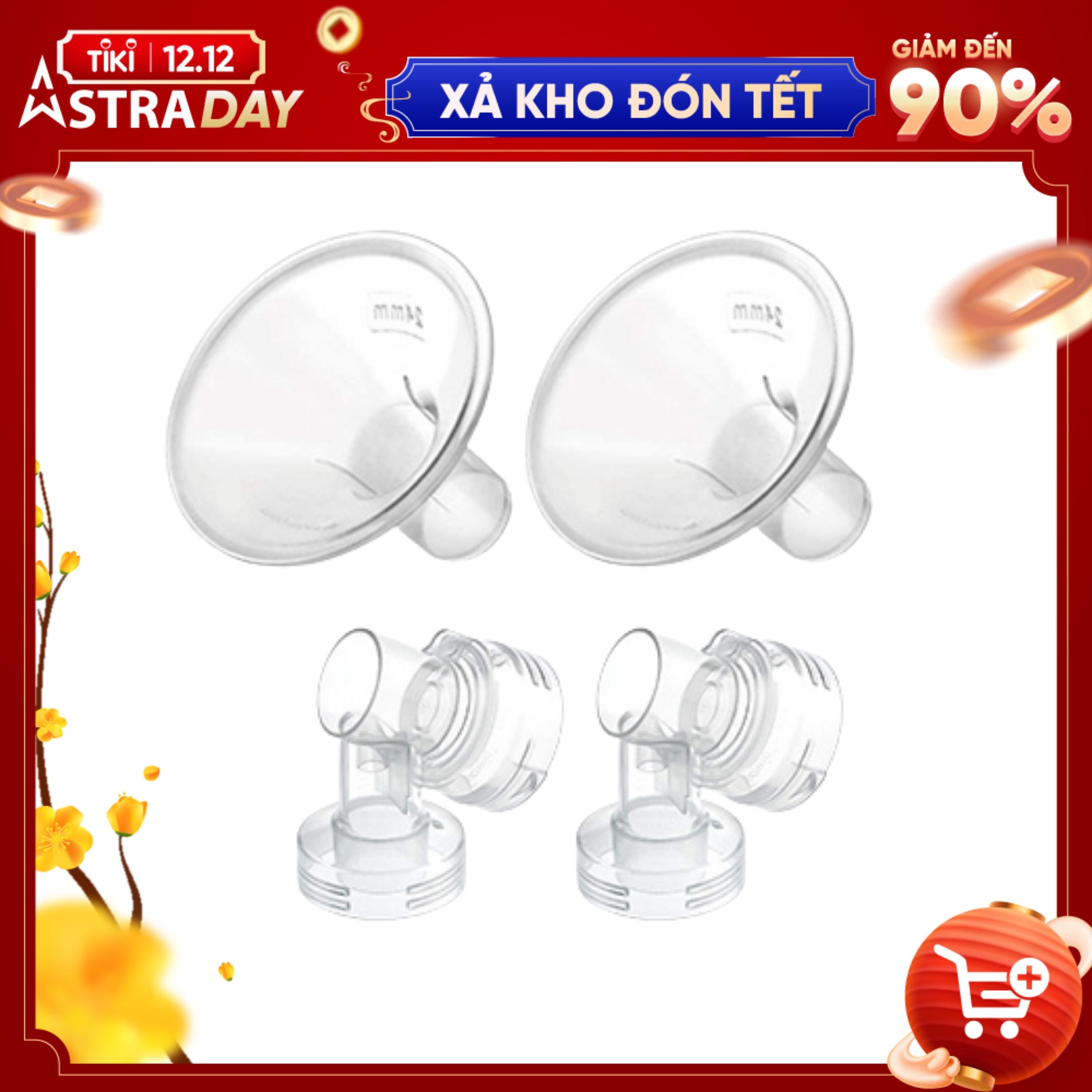 Bộ Phụ Kiện Máy Hút Sữa Medela Pump In Style Sản Xuất bởi Maymom, Nhiều Lựa Chọn Size Phễu Hút Sữa