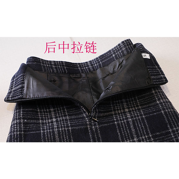 Chân váy dạ xòe midi kẻ sọc Quảng Châu size S - 2XL cho nữ CV213