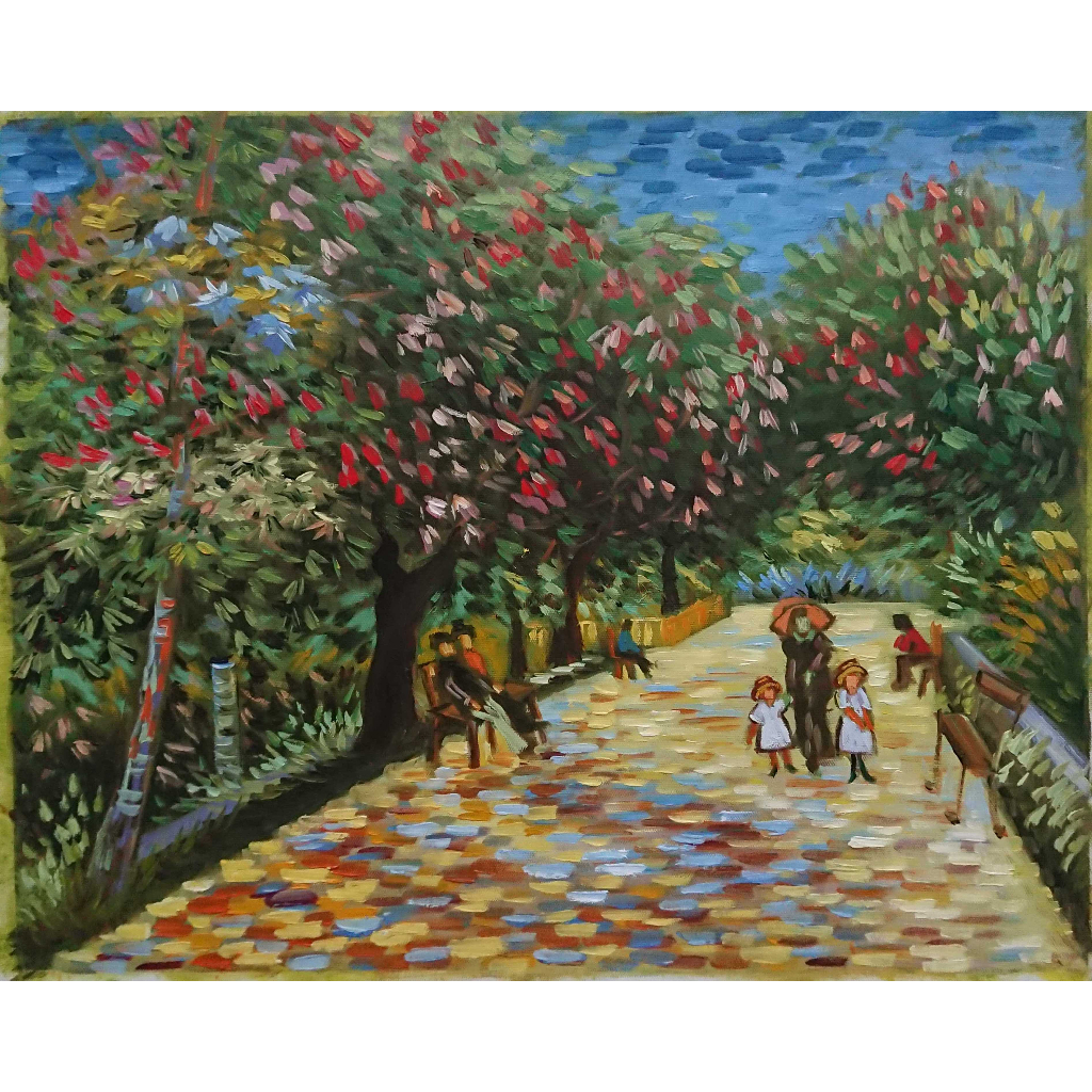 Mùa Hạt Dẻ - Tranh Sơn Dầu Vẽ Tay 40x50cm