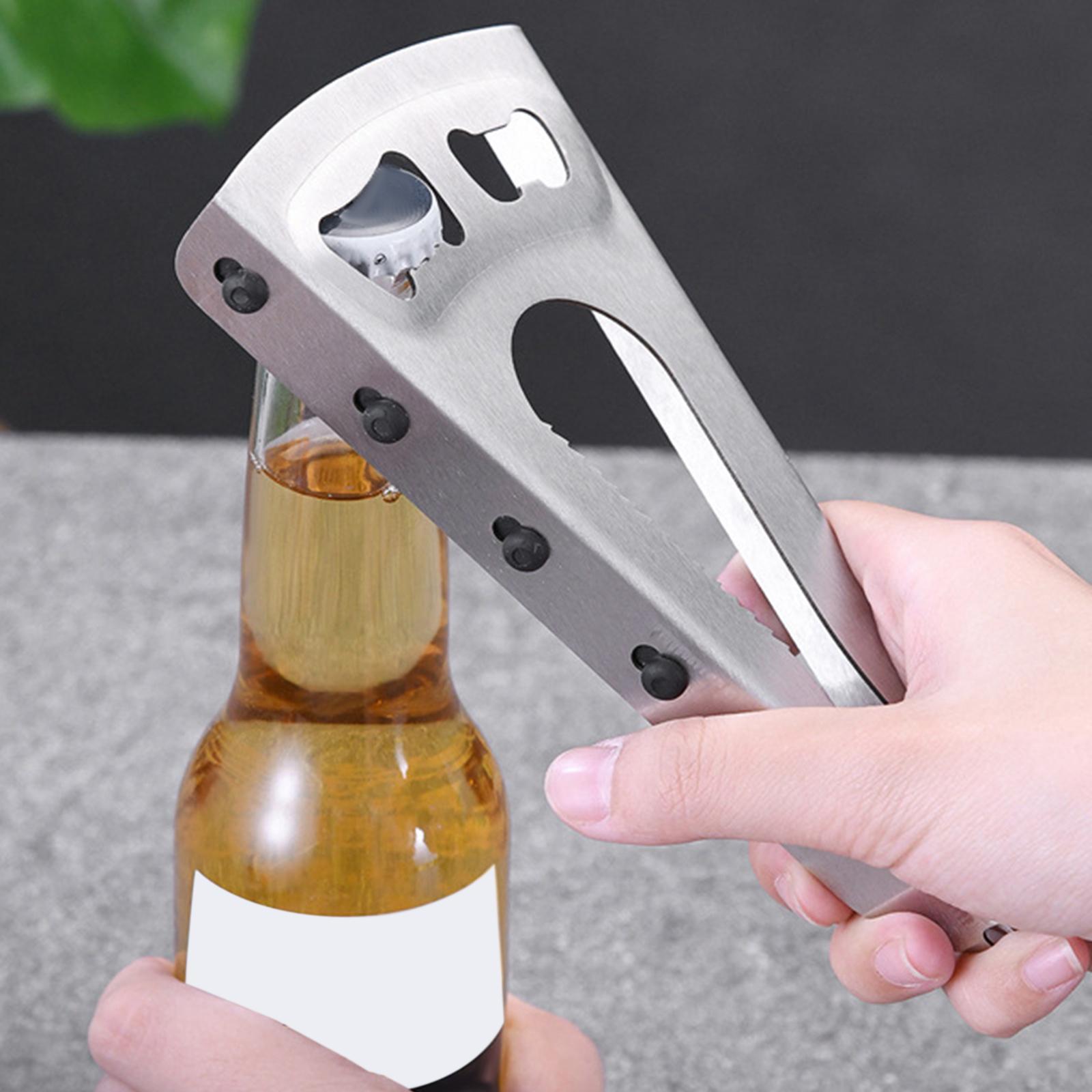 Multifunctional Bottle Opener Manual Bottle Jar Opener for Bar Hotel Camping