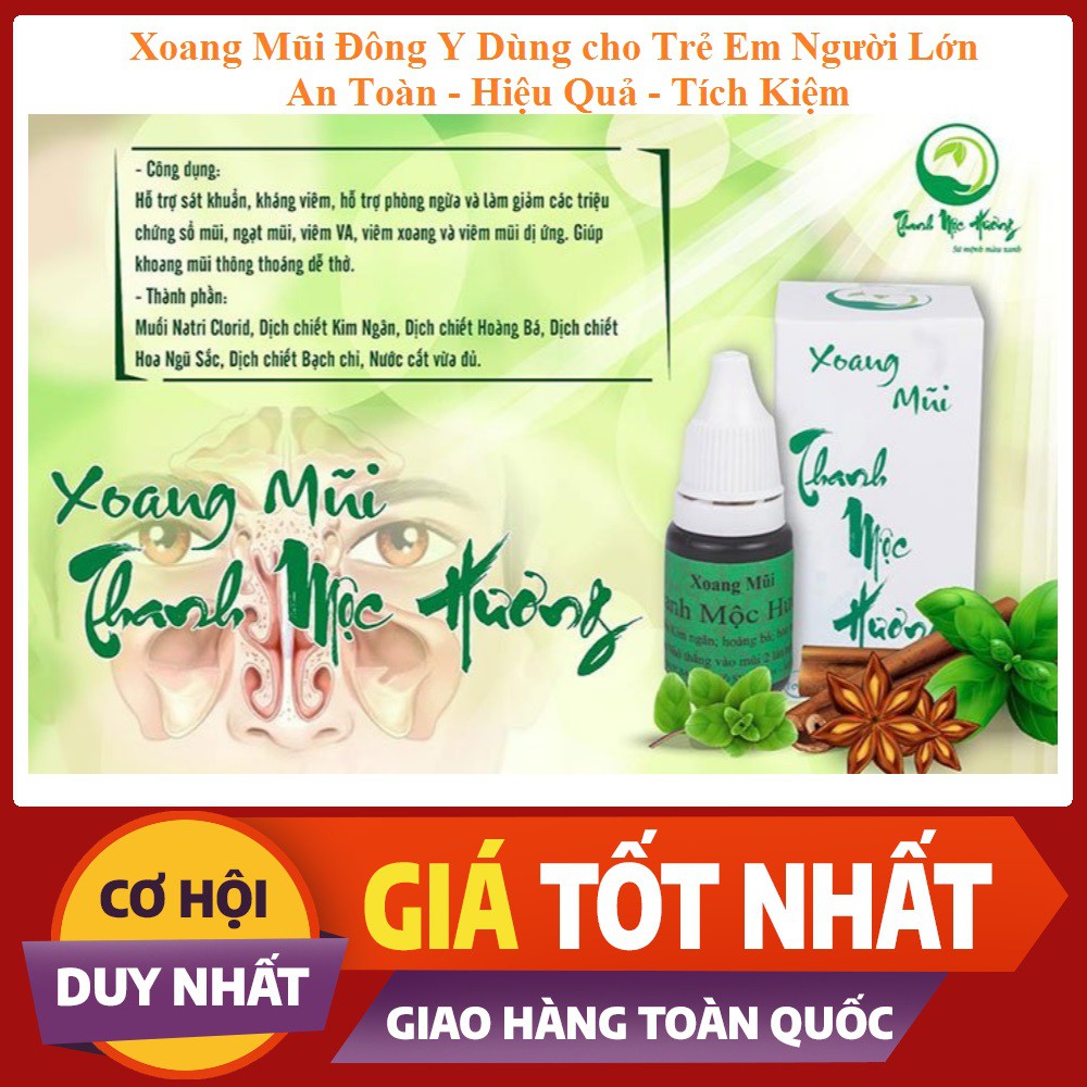 Dung Dịch Nhỏ Mũi Thanh Mộc Hương Gia Truyền 10ml