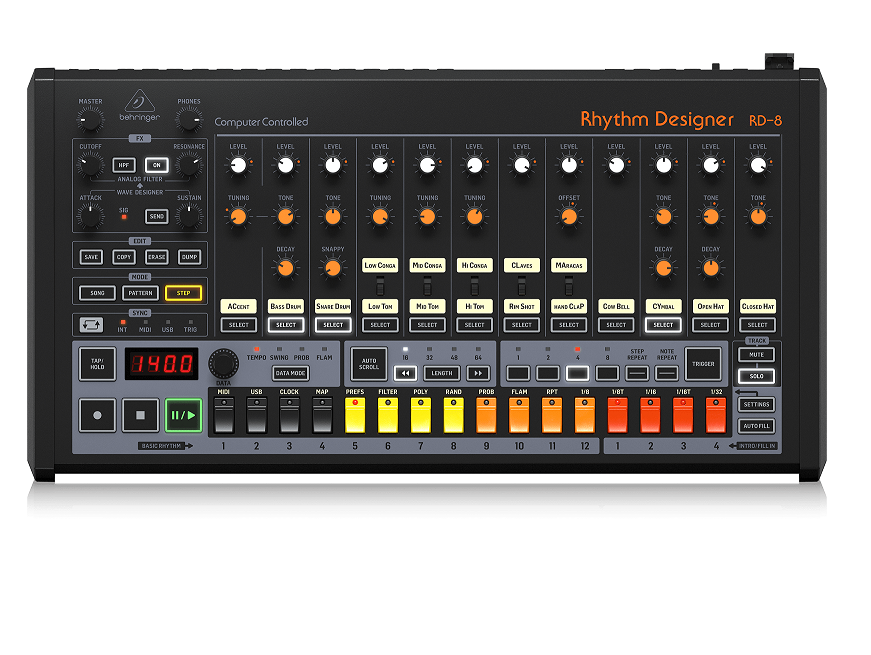 Behringer Rhythm Designer RD-8 MKII Analog Drum Machine- Hàng Chính Hãng