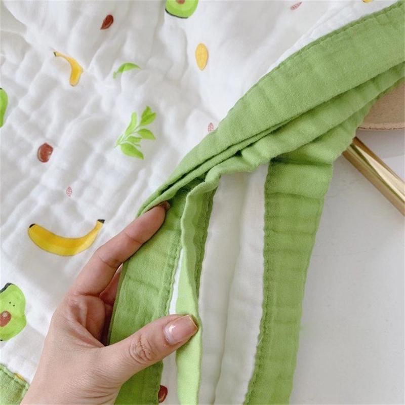 Mới Hoạt Hình Muslin Khăn Cho Bé Chăn Đầm Tắm Bé Sơ Sinh Rửa Lau Chăn Ga Gối Tiếp Liệu 110x110CM