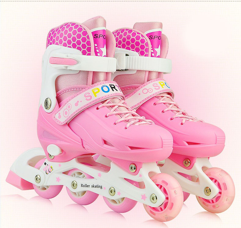 Giày patin trẻ em thời trang có đèn led - Đầy đủ bảo hộ và phụ kiện