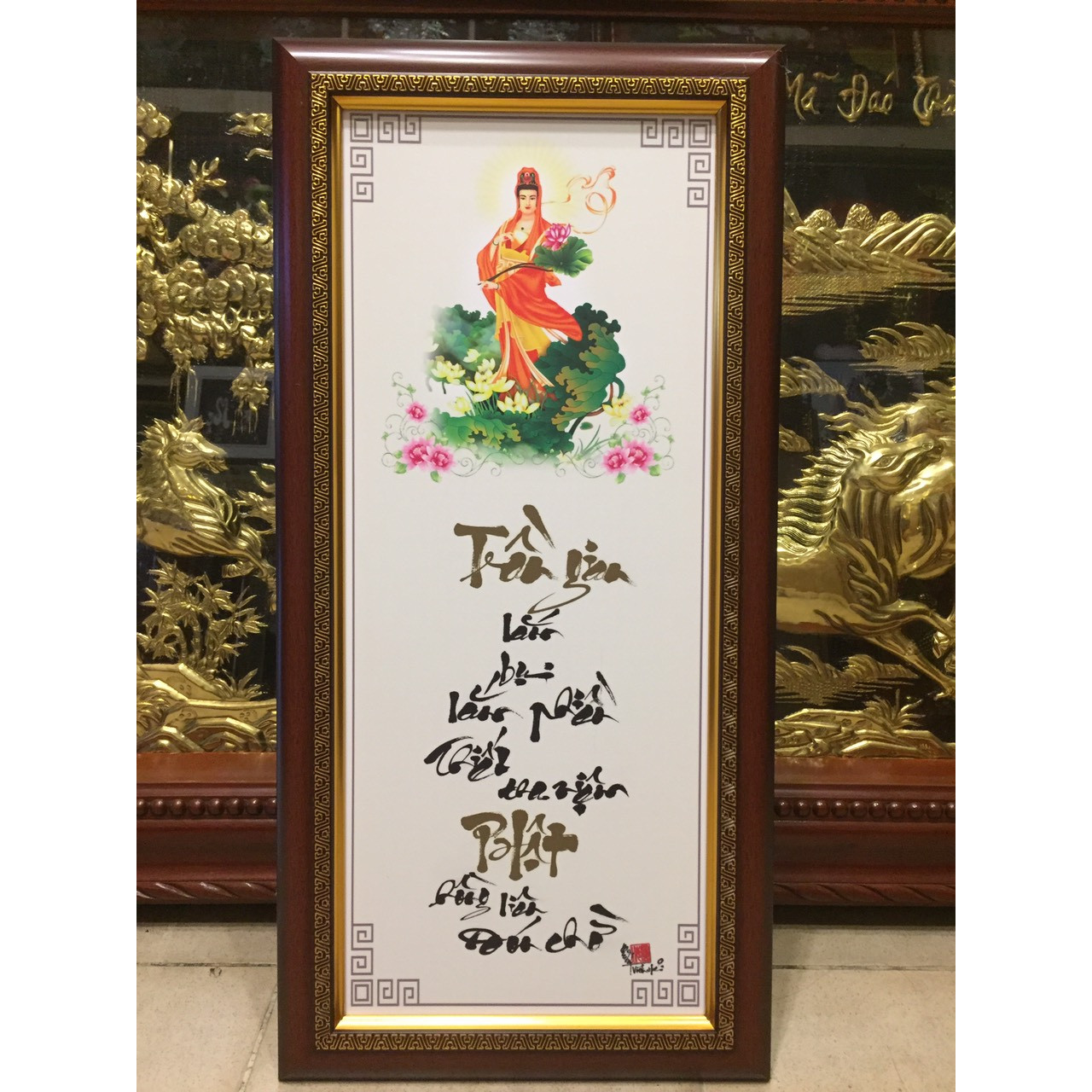 Tranh thư pháp lời hay ý đẹp dăn dạy con người trong cuộc sống