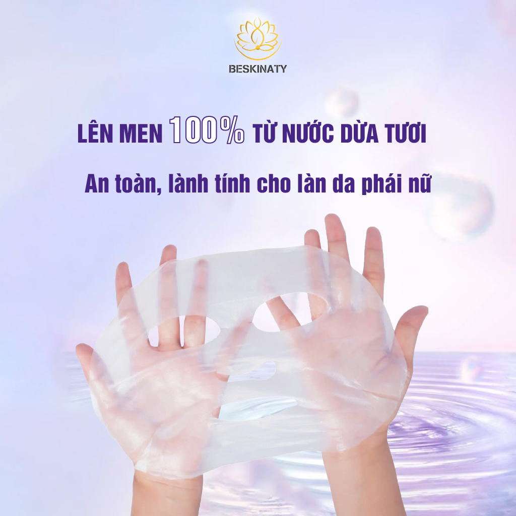 Combo 10 Mặt nạ dừa BESKINATY Hàn Quốc phục hồi cấp ẩm làm dịu cho mọi loại da