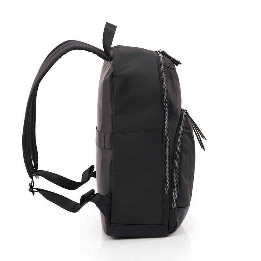 Balo laptop Mobile Solution Eco Classic V2 SAMSONITE - MỸ  Vải nylon với viền vinyl cao cấp và lớp phủ chống nước Dây đeo vai có đệm và có thể điều chỉnh linh hoạt Đai gài cần đẩy vali