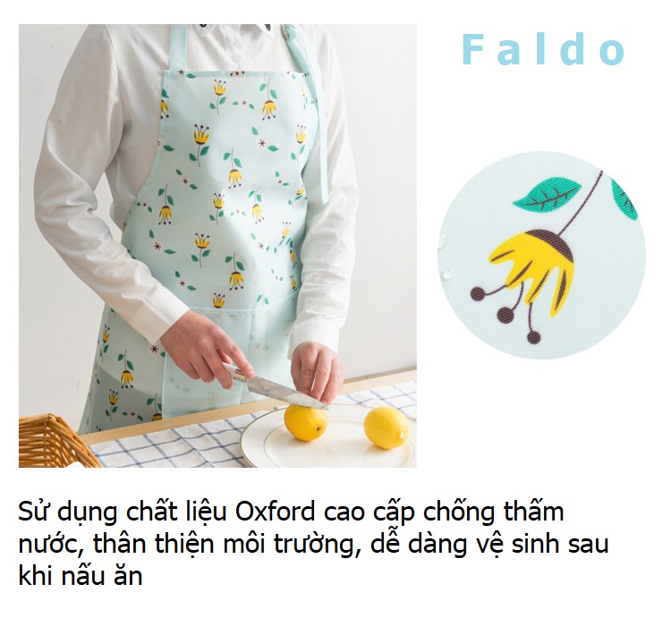 Tạp Dề Chống Thấm Nước Có Túi Đựng Điện Thoại FALDO