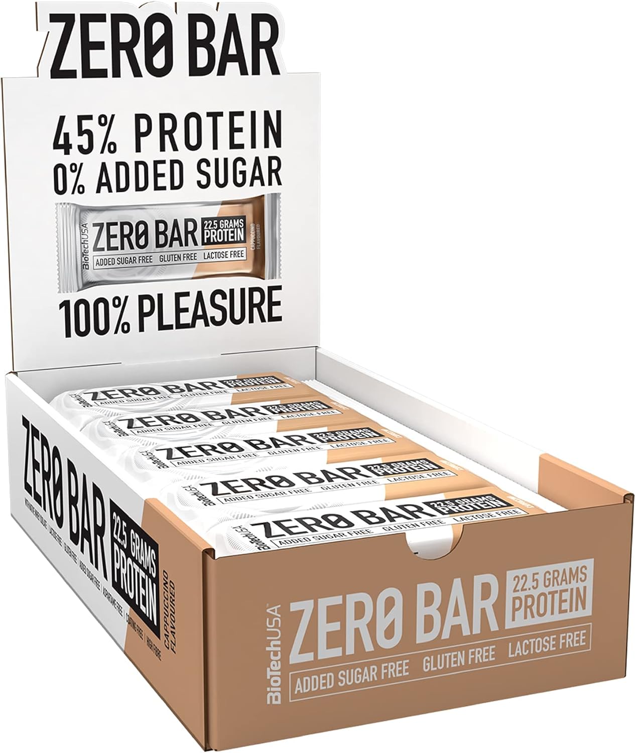 Bánh Protein Biotech USA Zero Bar (50g, 20 bánh), Bánh Bổ Sung Protein giúp Phục Hồi Phát Triển Cơ