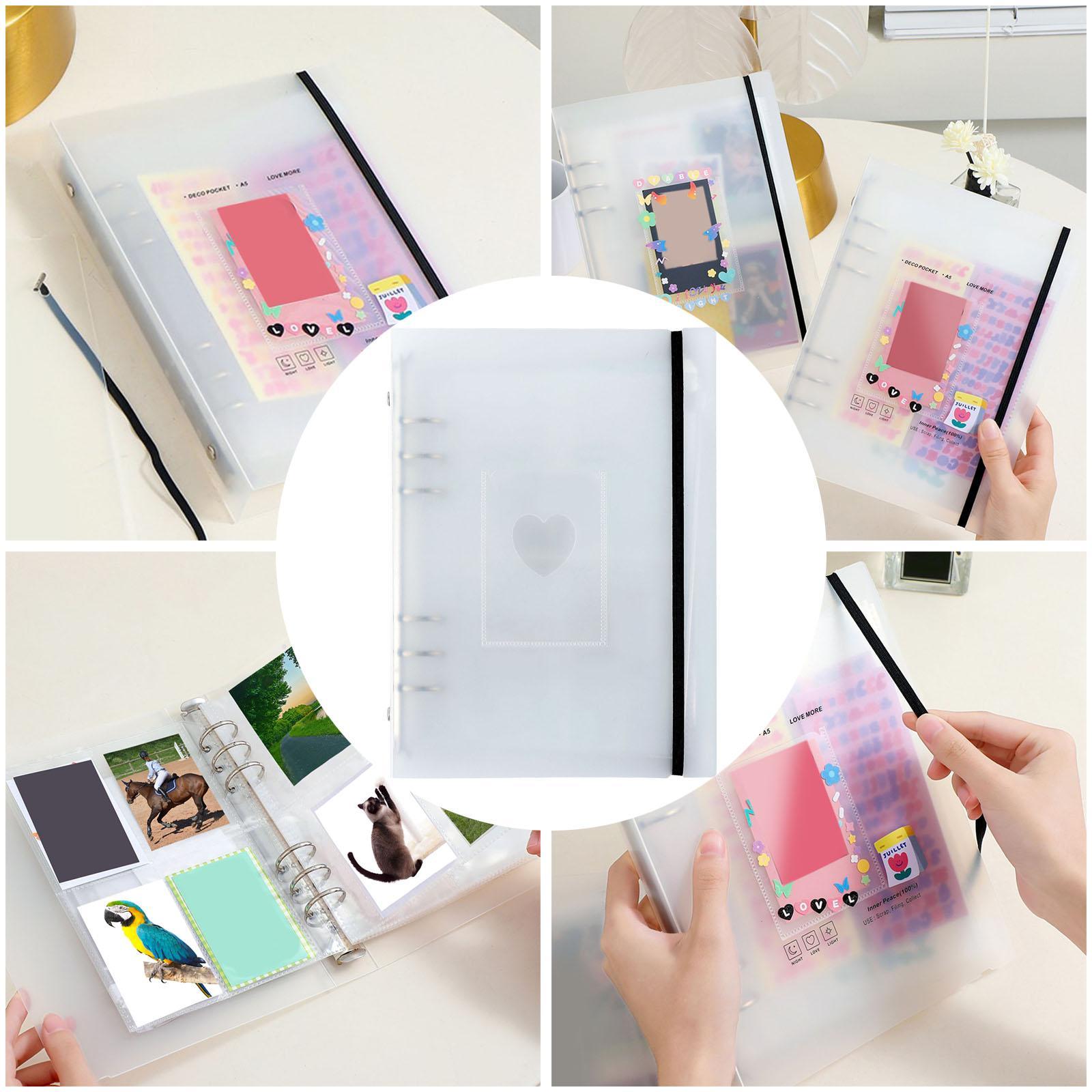 Photocard Holder Book 3 Inch Mini Photo Album Photocard Album Collect Book Photocard Binder Decorative Stickers Photo Card Holders