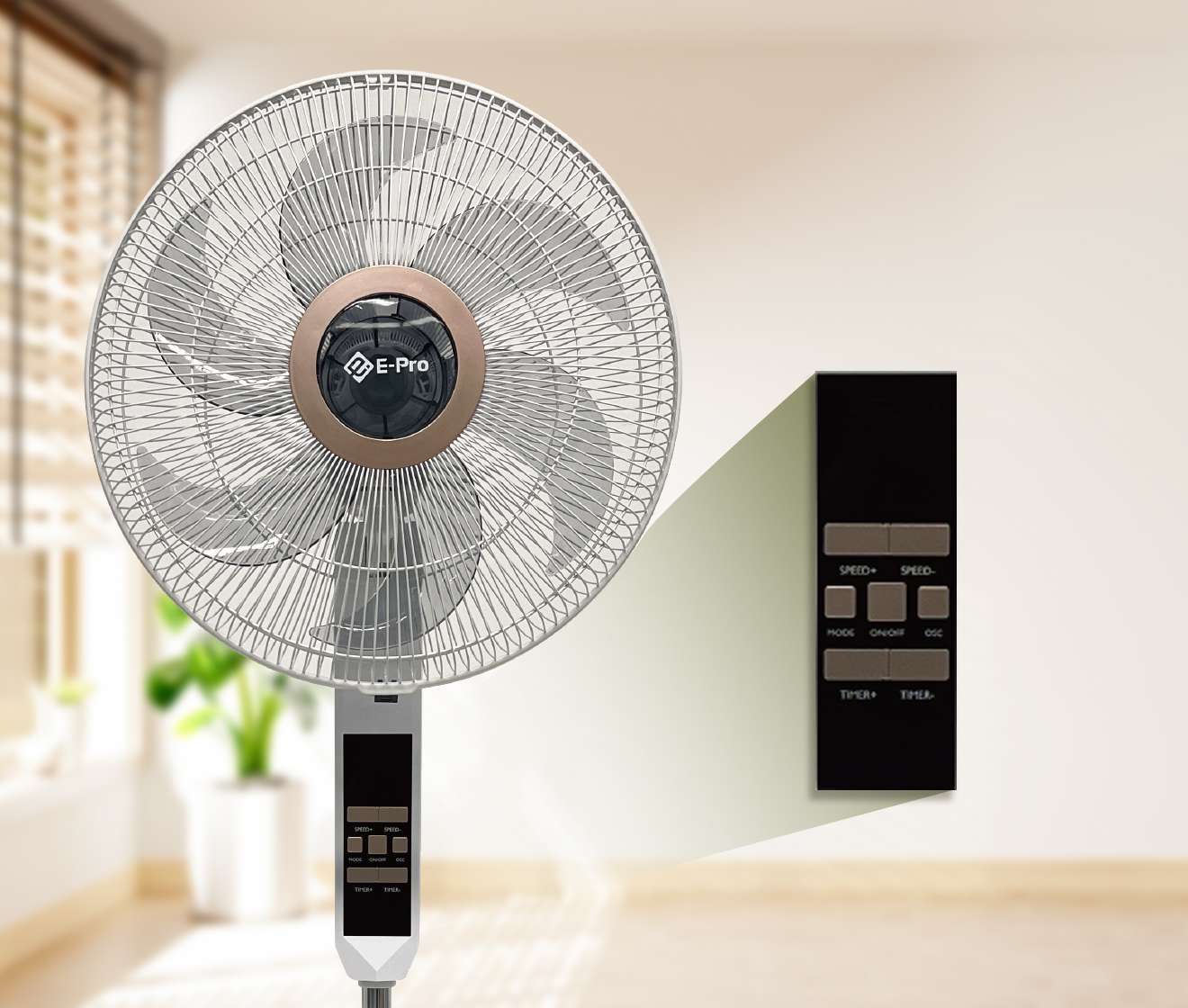 [Hàng chính hãng] Quạt đứng VEP-SF40-D6R - Hẹn giờ 9 tiếng - 3 cấp độ gió linh hoạt