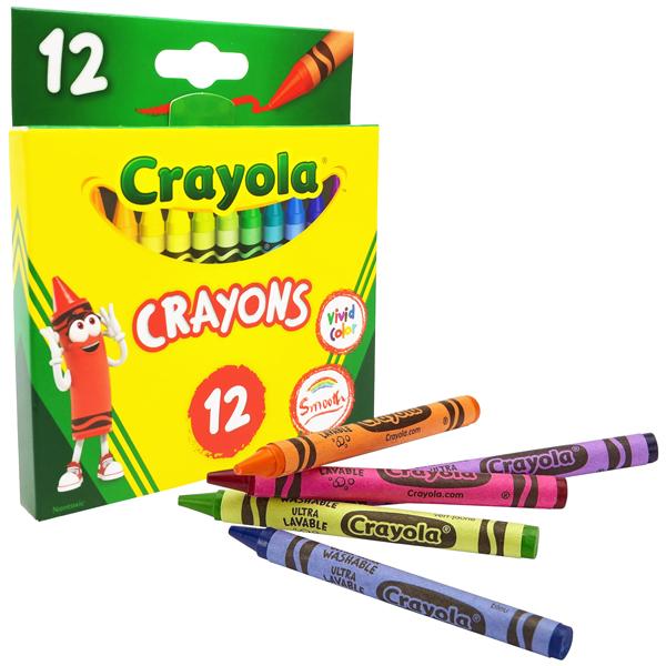 Hộp 12 Bút Sáp Màu Phiên Bản Mới - Crayola 523028