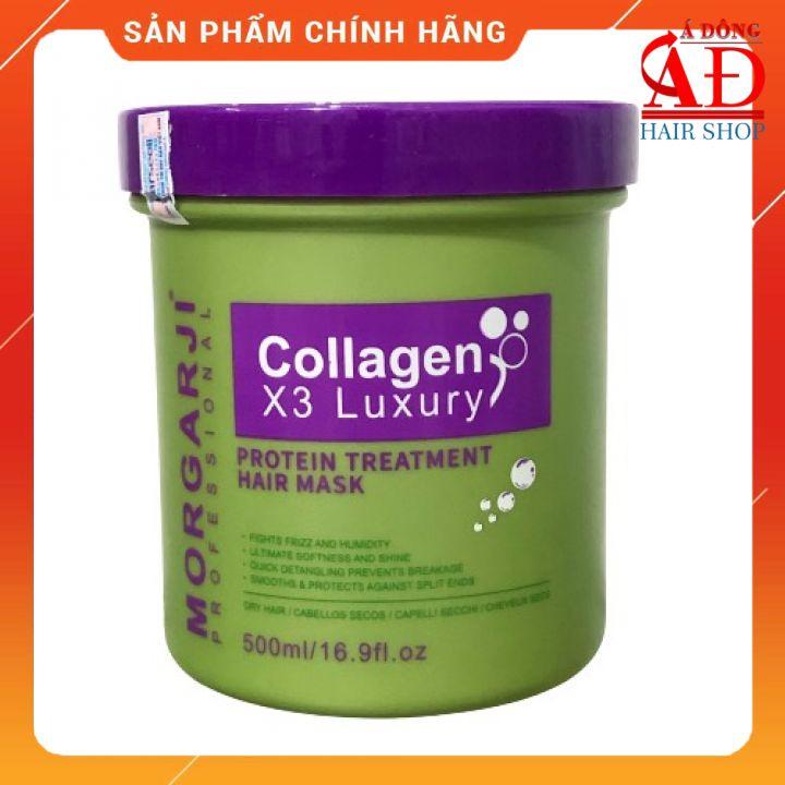 BỘ DẦU GỘI XẢ HẤP DƯỠNG MORGARJI COLLAGEN 3X LUXURY MỀM MƯỢT PHỤC HỒI TÓC