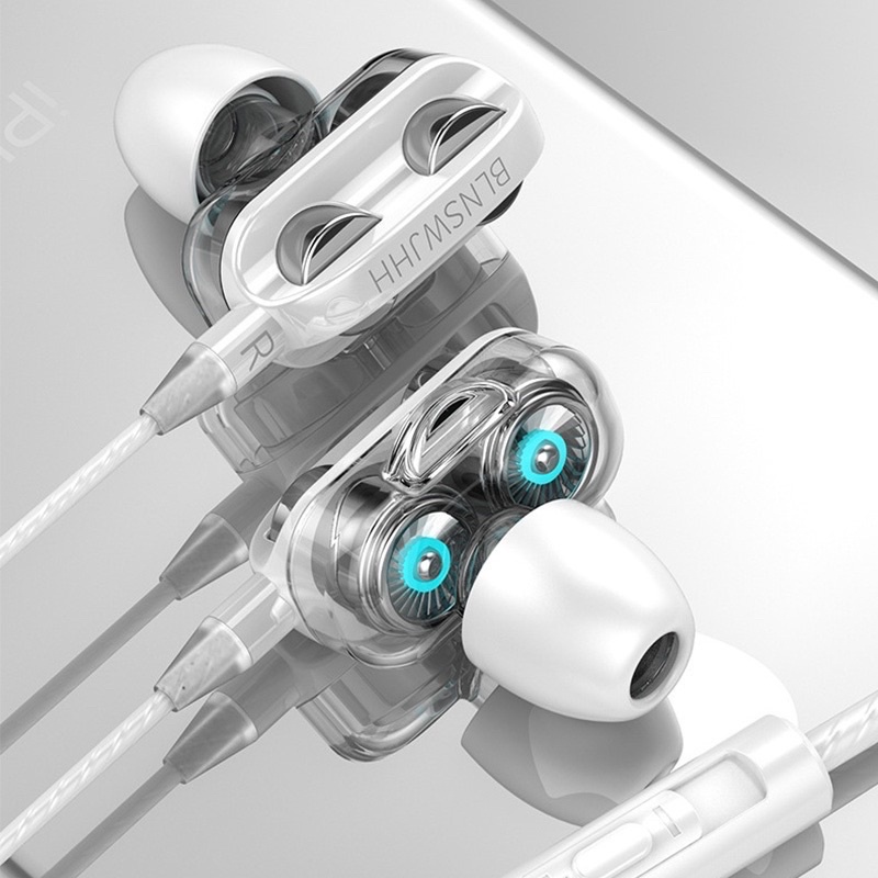 Tai Nghe Gaming Có Dây Nhét Tai Chơi Game Chống Ồn Có Mic In Ear Cho tất các dòng điện thoại Jack cắm 3.5 HiFi lõi kép siêu bass A4