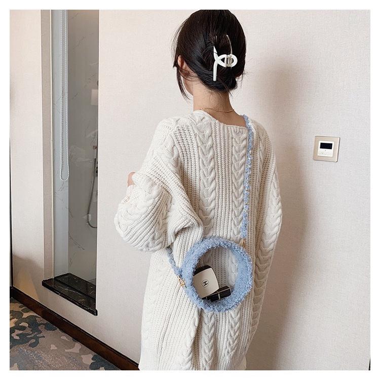 Phụ kiện đan handmade, túi xách mica có khóa kéo