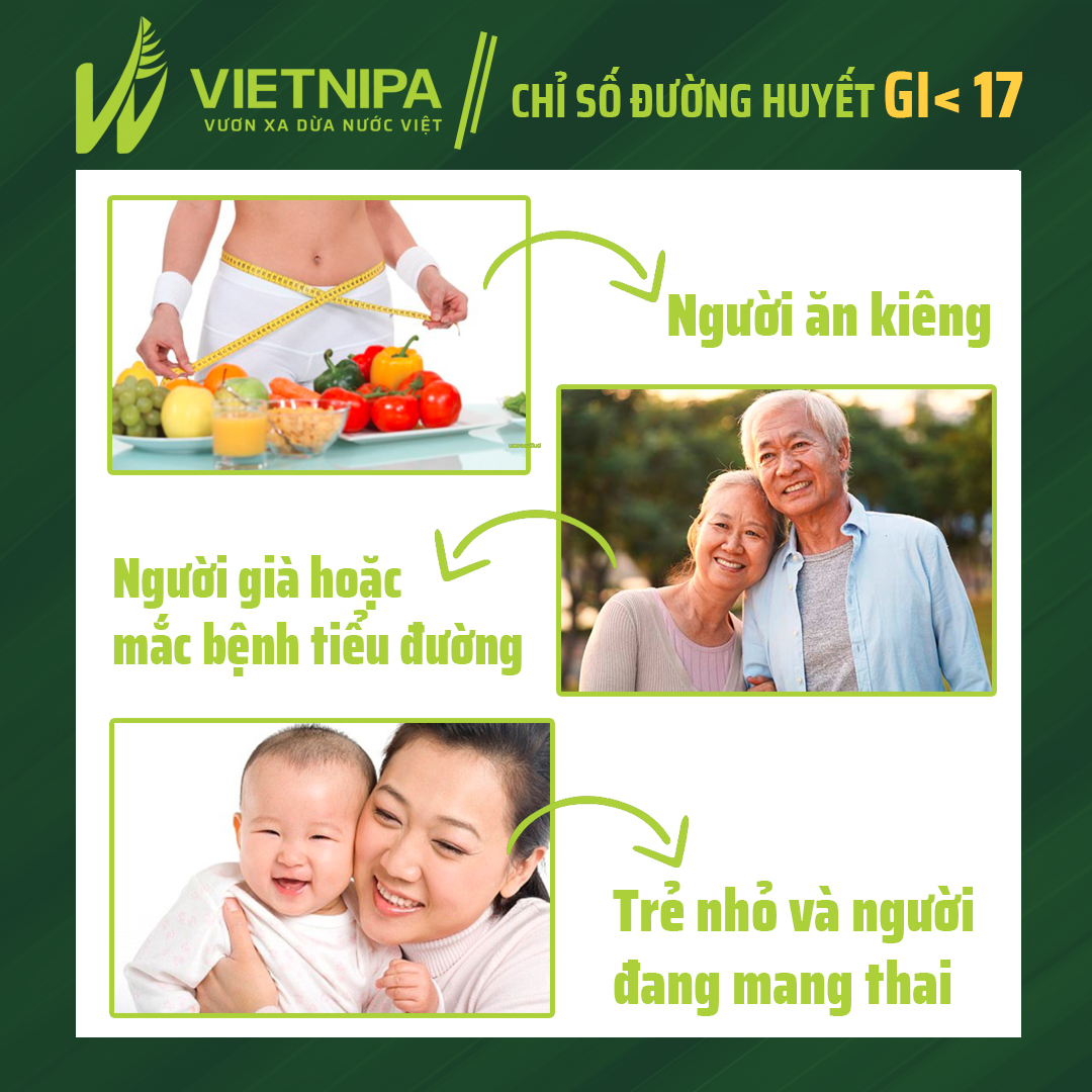 Mật ăn kiêng Vietnipa từ dừa nước 375gr