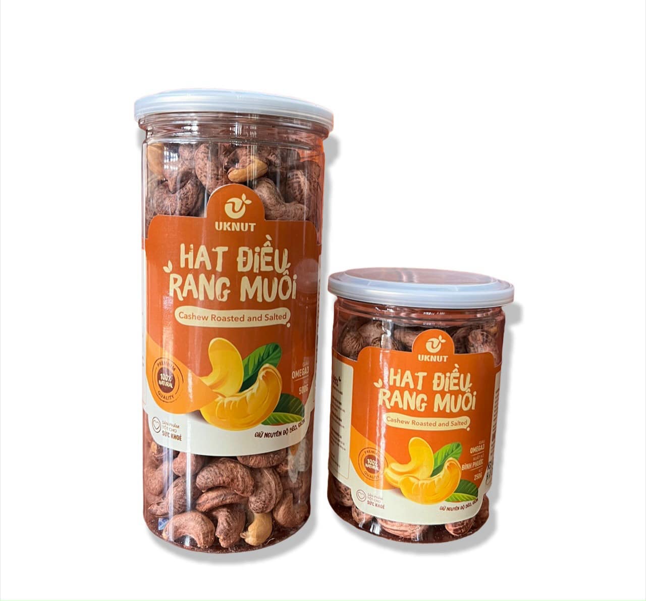 Hạt điều rang muối loại 1 Bình Phước 500g UKNUT