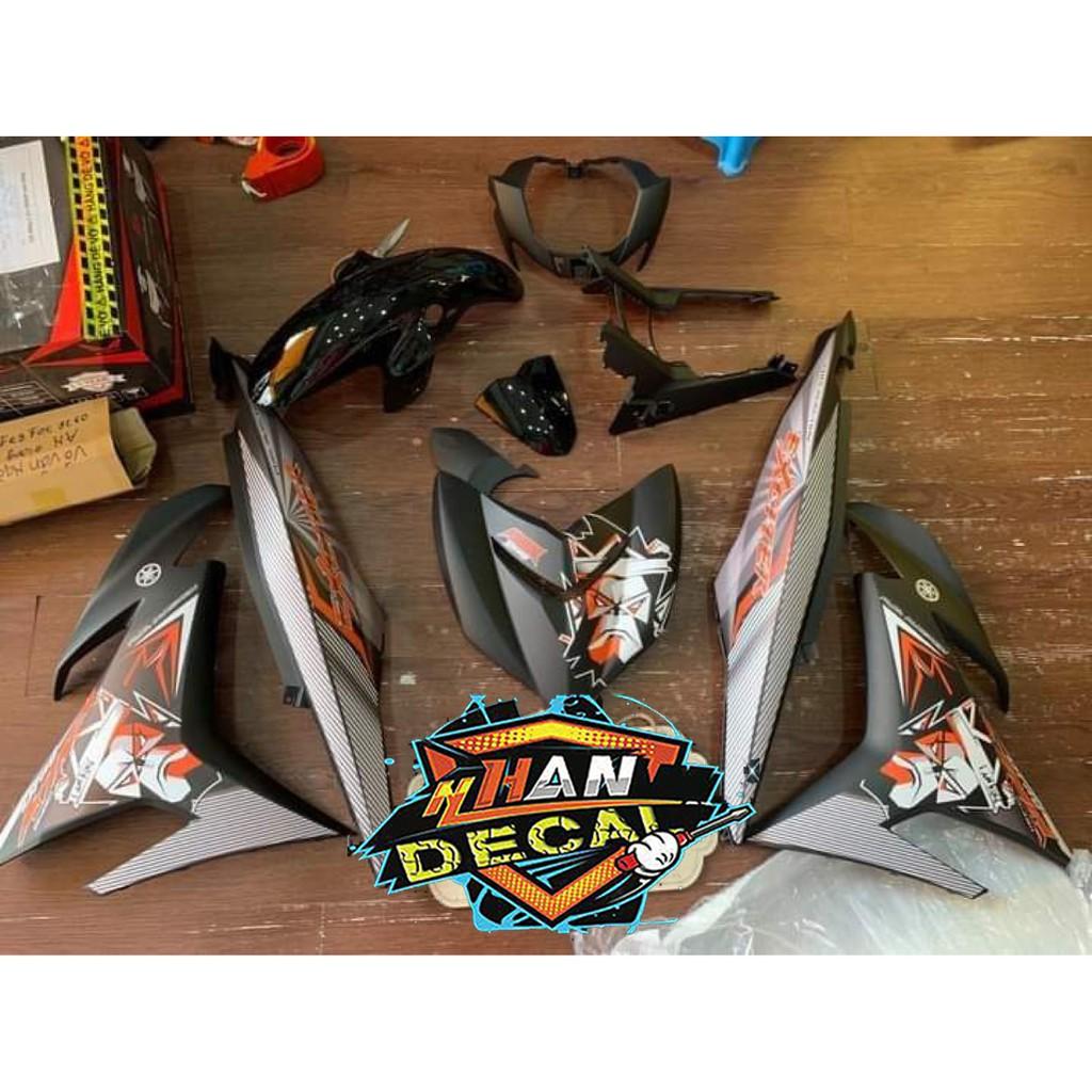Tem exciter 150 trắng cam đen king Drag