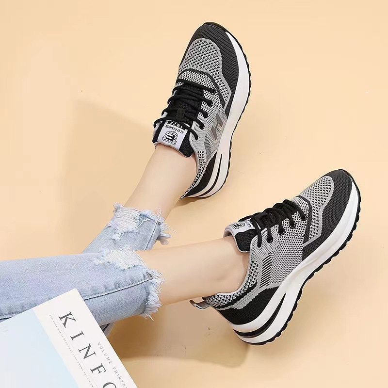 Giày thể thao nữ sneaker đi chơi siêu nhẹ êm chân đế chống trơn trượt chạy bộ V325