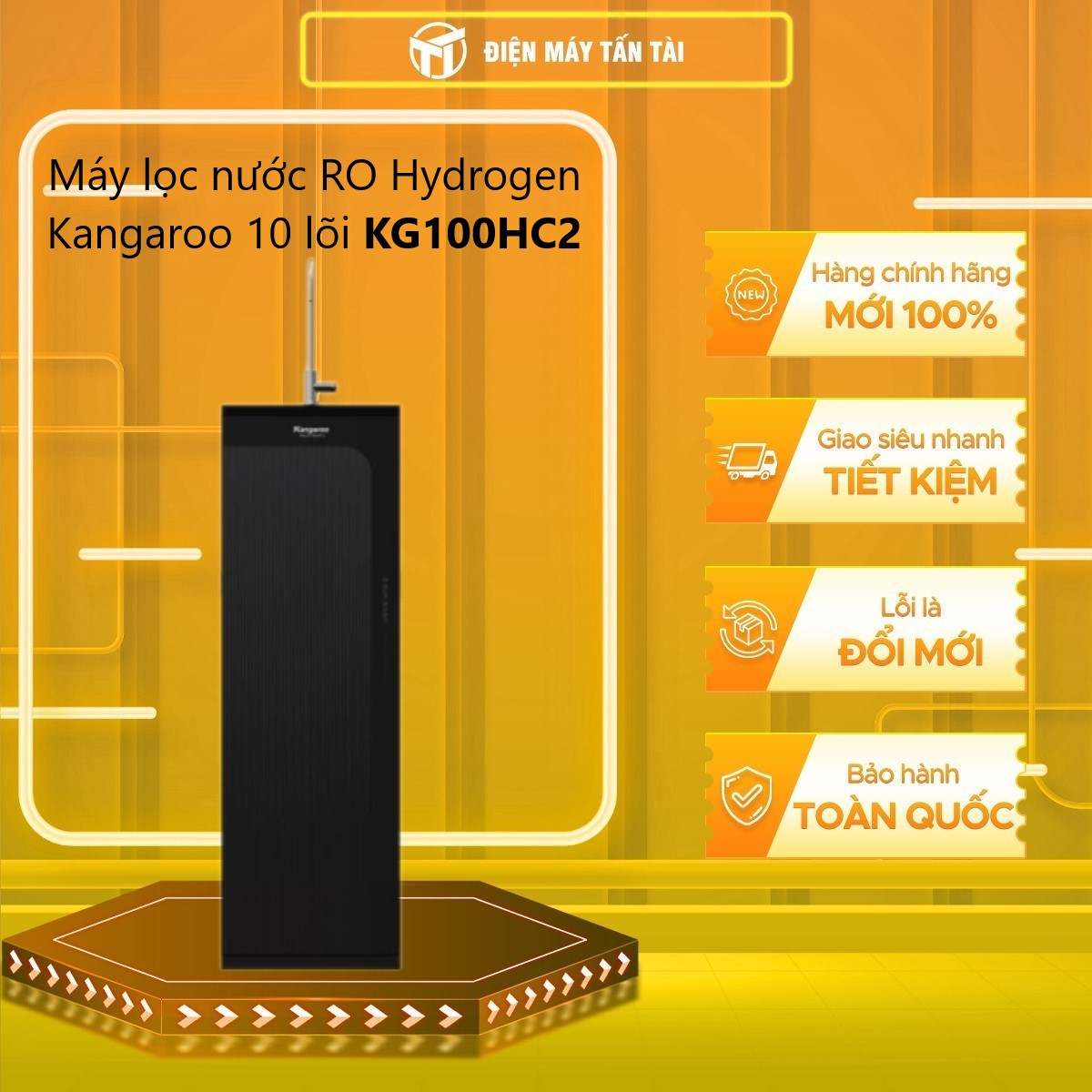Máy lọc nước RO Hydrogen Kangaroo 10 lõi KG100HC2 - Hàng chính hãng