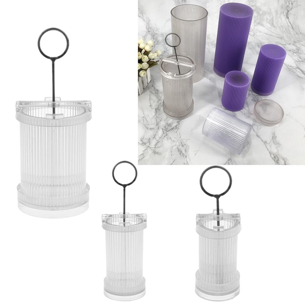 Round Plastic Candle Mold Soap Mould for DIY Candle Soap Making Crafts 87mm