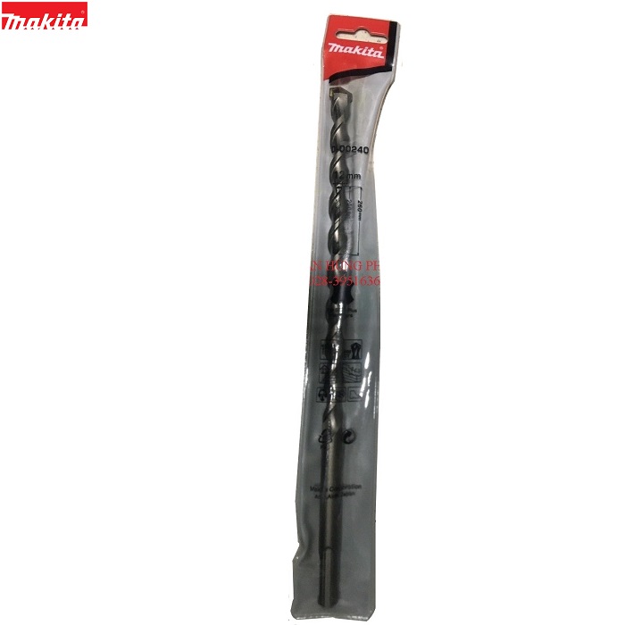 Mũi khoan bê tông MAKITA chuôi SDS-PLUS 12x260mm D-00240 - Hàng Chính Hãng