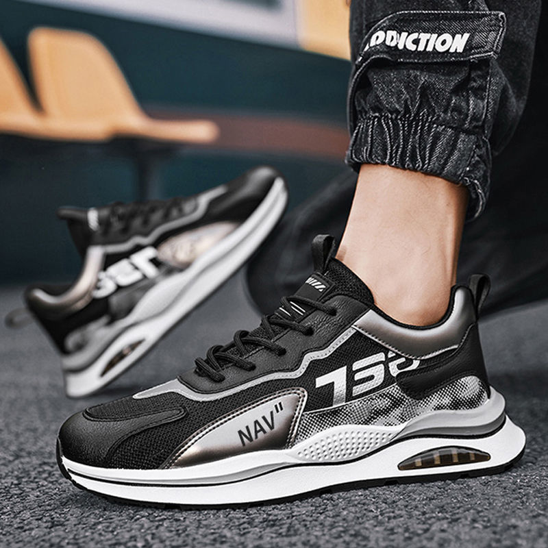 Giày Thể Thao Nam MENDO - Giày Sneaker Màu Kaki - Xám - Đen, Giúp Tăng Chiều Cao Tự Tin Ra Ngoài- G5040