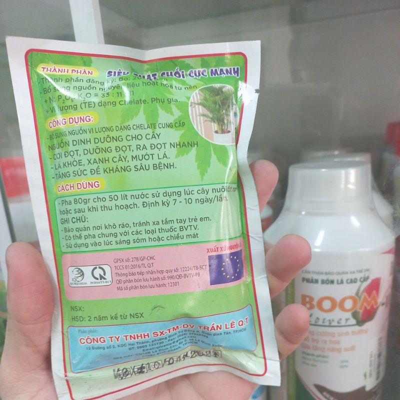 Phân bón lá vi lượng Biomax NPK 33-11-11+TE 80g