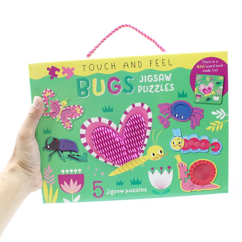 Touch And Feel Jigsaw Puzzles Boxset - Bugs (5 Jigsaw Puzzles)