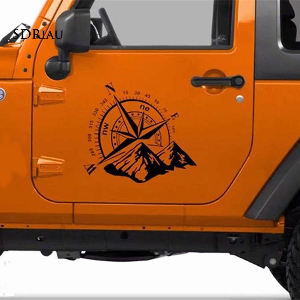 Sticker Dán Trang Trí Xe Hơi Hình La Bàn Độc Đáo