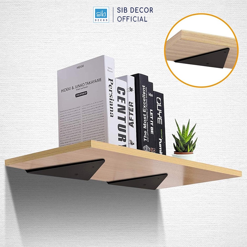 Kệ Gỗ Giá Đỡ Tam Giác Chịu Lực Dài 40cm, Rộng Đến 32cm Thương Hiệu SIB Decor KT031-40