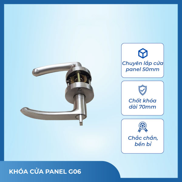 Khóa cửa panel phòng sạch G0606