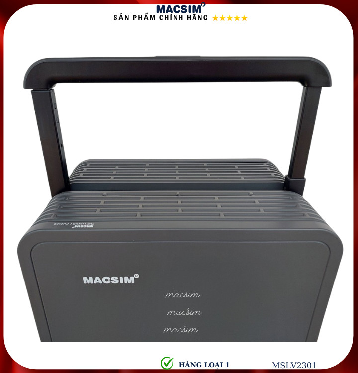 Hình ảnh Vali cao cấp Macsim SMLV2301 cỡ 20 inch màu đen - Hàng loại 1