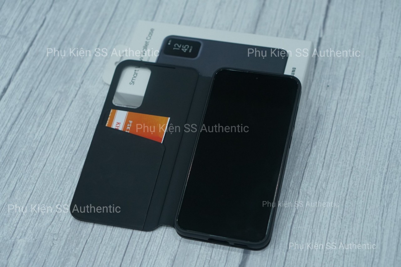 Bao da Samsung View S23 Plus Màu đen - Hàng Chính Hãng