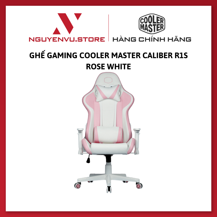 Ghế Gaming Cooler Master Caliber R1S Rose White - Hàng chính hãng