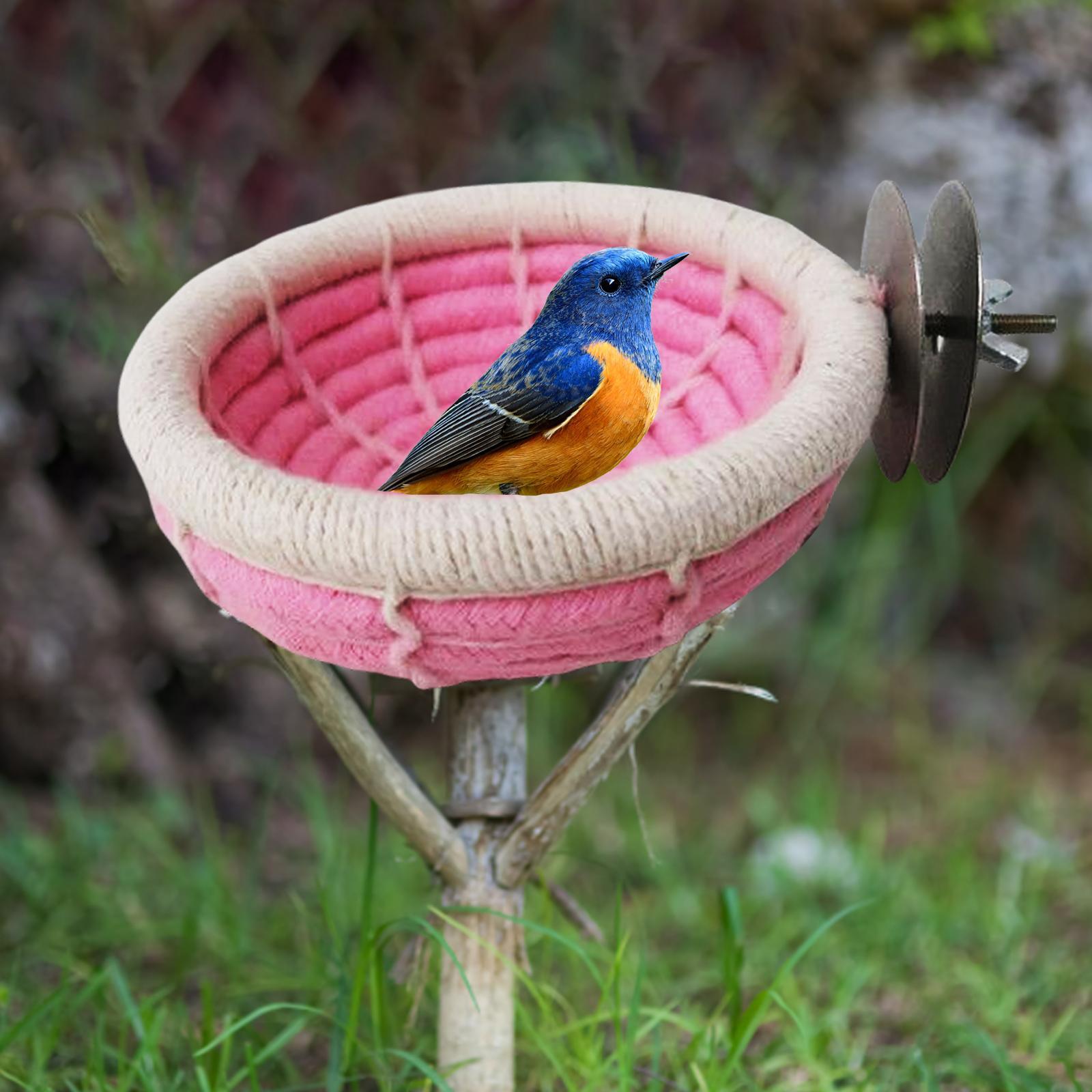 Soft Bird Nest Hanging Bed Toys Cave Cage Cotton Rope Hut for Cockatoo Pet Supplies