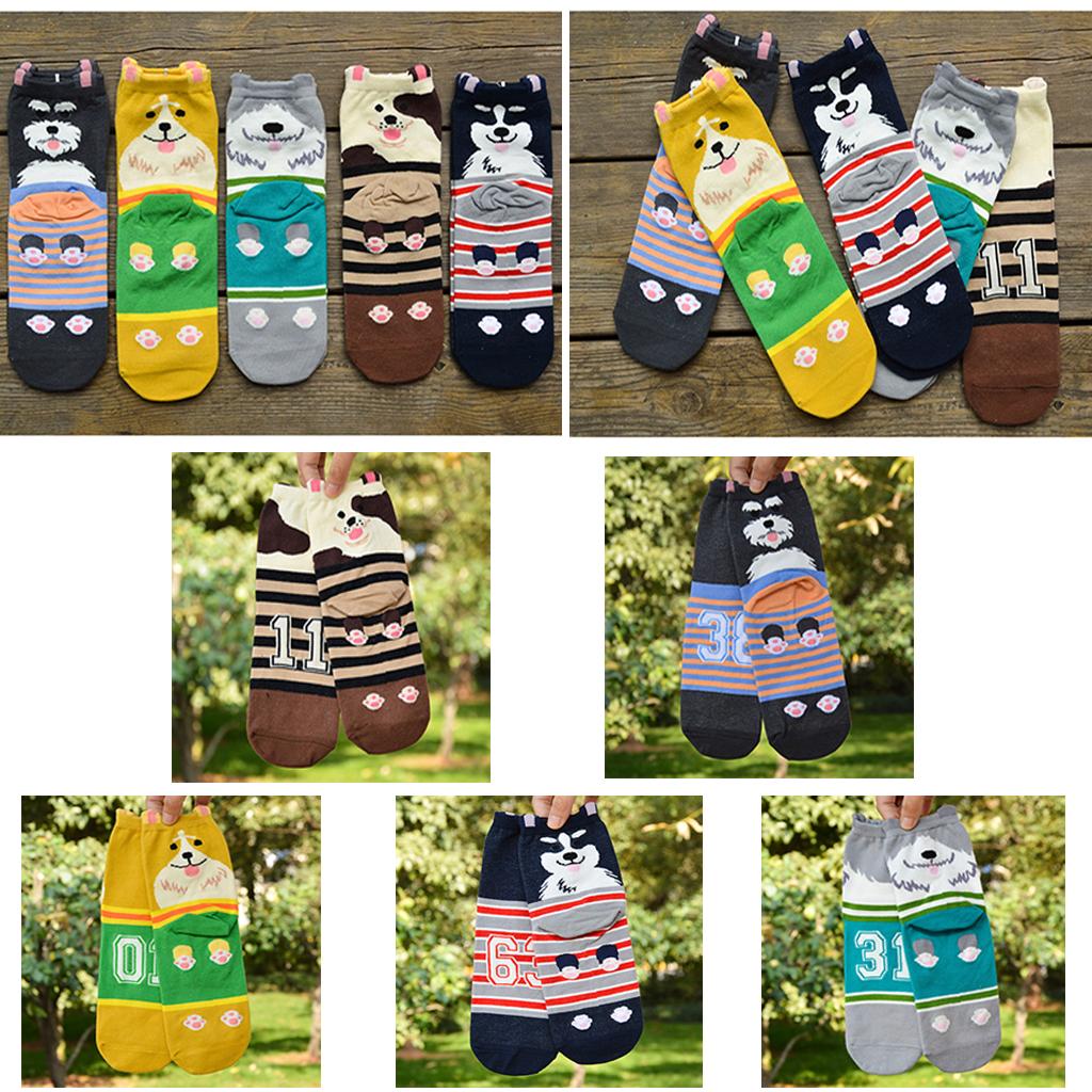 5 Pair Mens Womens Boys Cotton Mid Calf Ankle Crew Short Socks New Lot